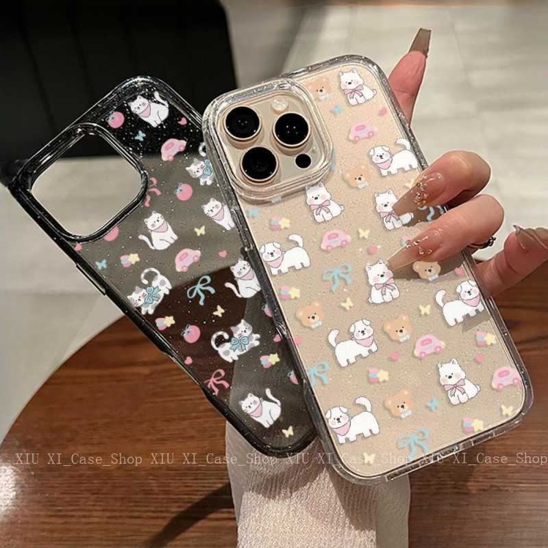 Bov เคสไอโฟน เข้ากันได้กับ iPhone 17PROMAX 15ProMax 14 17 iPhone 12 11 XSMAX X XR 7Plus กรณีนุ่มน่ารัก-HLGTSF23