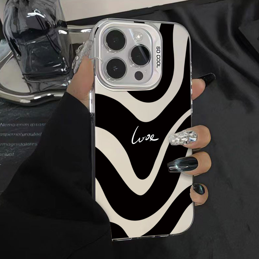 หรูหรากันกระแทกสําหรับ Honor 400 Lite / X8C ฝาหลังสําหรับ Honor X8C คู่ Zebra Stripes รูปแบบ Soft Ed