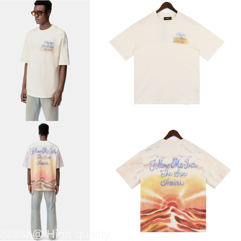 เสื้อยืดแขนสั้นดีไซน์ใหม่ A1M1R1 พิมพ์ลายด้านหน้า สไตล์คอกลม เหมาะสำหรับสวมใส่ในตอนเย็นหรือเวลาว่าง