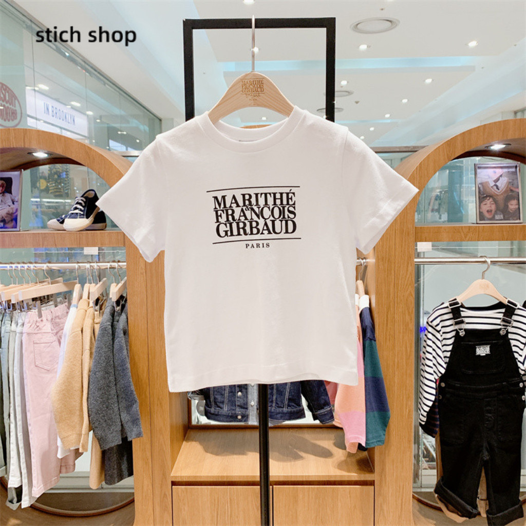 (จัดส่งตลอด 24 ชั่วโมง)KIDS PRINCESS เสื้อยืดเด็กผู้หญิงและเด็กผู้ชาย ลาย MARITHE คอกลม T636