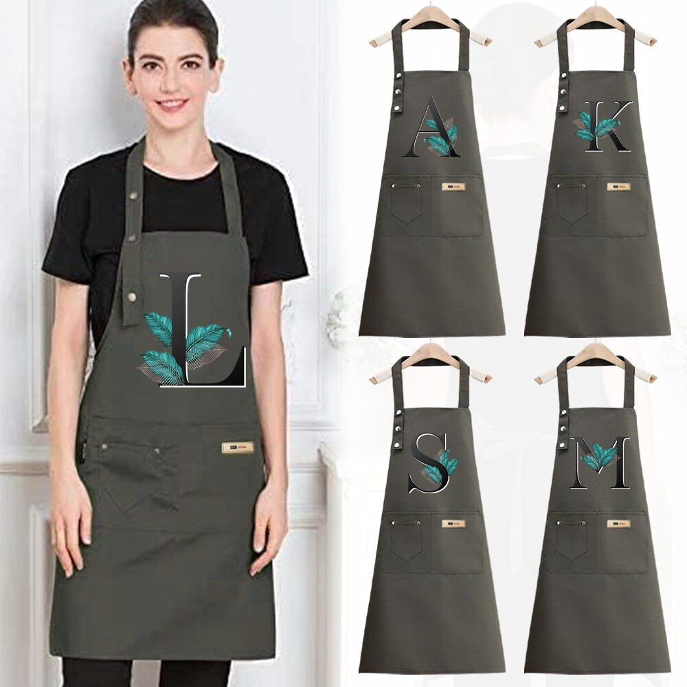 Kitchen Apron Waterproof Chef's Gardening Apron  Work Apron Green leaf Original