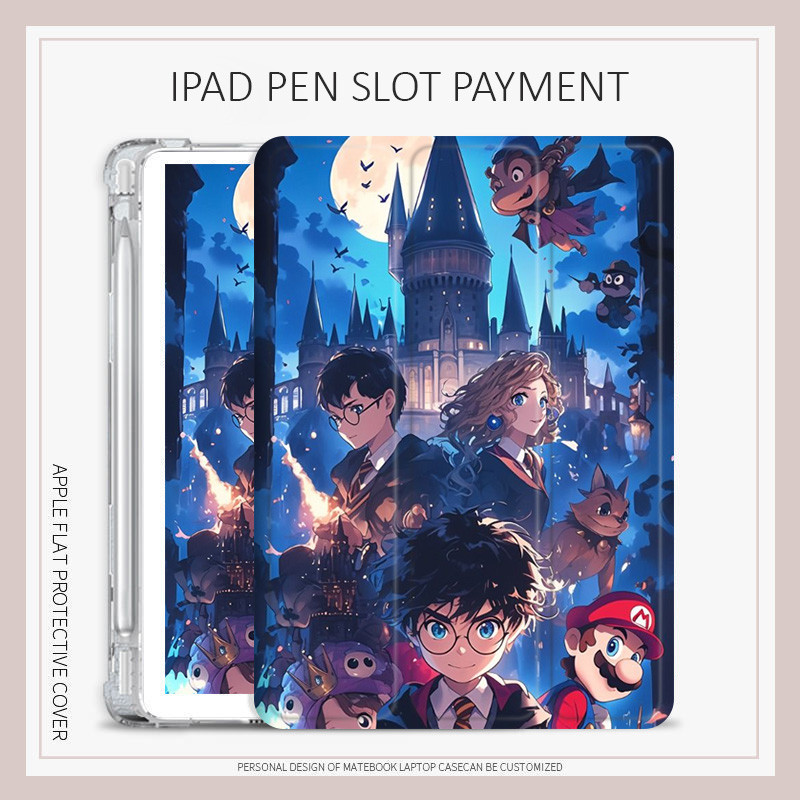 Harry Potter เคสไอแพด air6 air4/5 case iPad pro11 2024 pro12.9 pro13 2022 Mario case เคส ipad gen9 g