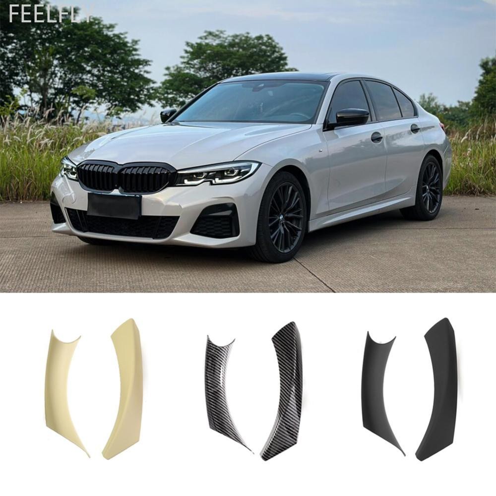Feelfly 2 ชิ้นรถประตูดึงฝาครอบซ้าย/ขวาอุปกรณ์เสริมสําหรับ BMW 3 Series E90 E91 316 318 320 325 328i 