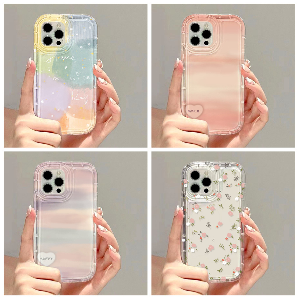 เคสไอโฟน For iPhone 17 16 11 15 14 13 12 ProMax 7 8Plus X XR XS เคสนิ่มทีพียูเคสนิ่มใสถุงลมนิรภัยกันกระแทกการ์ตูนน่ารั