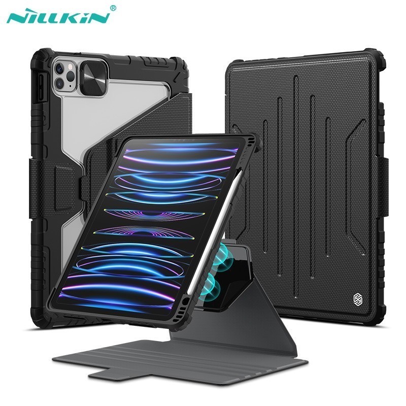 Nillkin [ถอดปกได้+หมุนได้❗]เคส สำหรับ ไอแพด สําหรับ iPad Gen7/Gen8/Gen9 10.2 Air6/Air5/Air4 10.9 Pro11 ช่องใส่ปากกา 008