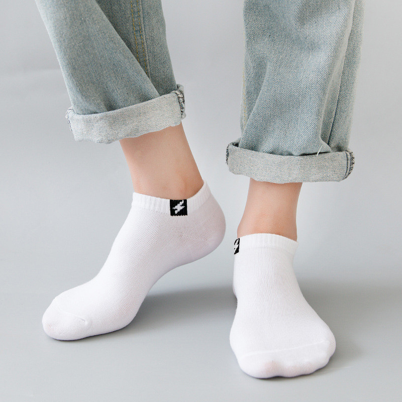 ส่งจากกรุงเทพฯ| แฟชั่นเด็กถุงเท้าข้อเท้าสีทึบสบายสีดําสีขาวสีเทาถุงเท้าสั้นสําหรับเด็กผู้หญิง1-8ย - รูปที่ 3