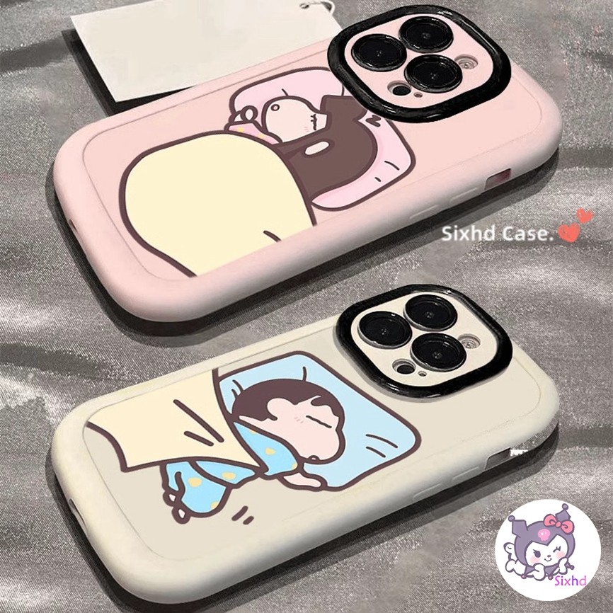 สําหรับ infinix Smart 9 8 7 Hot 50i 40i 30i 20i Tecno Spark 20Pro 30C 20C 10C Spark Go 2024 สมาร์ท 5 8Pro หมายเหตุ 30 40PRo + Hot 11 10 Play เคสโทรศัพท์คู่น่ารัก Crayon Shin-chan ฝาครอบ