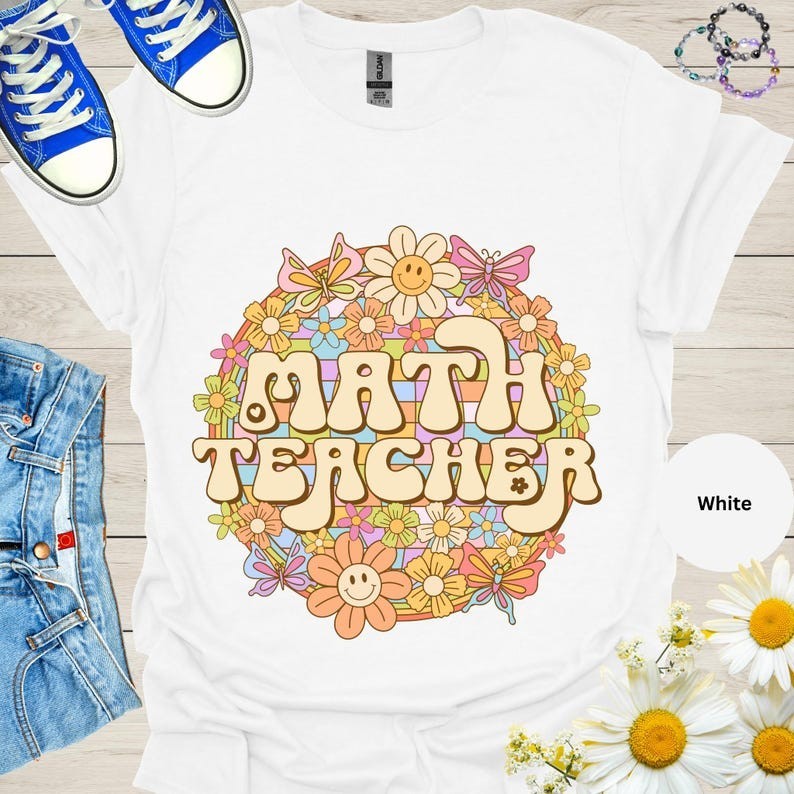 😆สุขสันต์วันครู💞 Math Teacher Shirt Teacher Shirt Math Teacher Era Shirt Teacher Shirt Teacher Era S