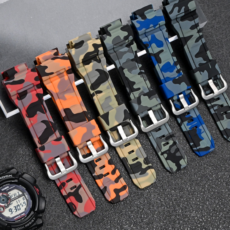 Tpu สายนาฬิกาซิลิโคนยางเรซิ่นนาฬิกาสําหรับ Casio นาฬิกาดิจิตอล Bacelet G-SHOCK GW-9400 GW-9300 G-9300 Diver Watchband กีฬาข้อมือเข็มขัดนักเรียน