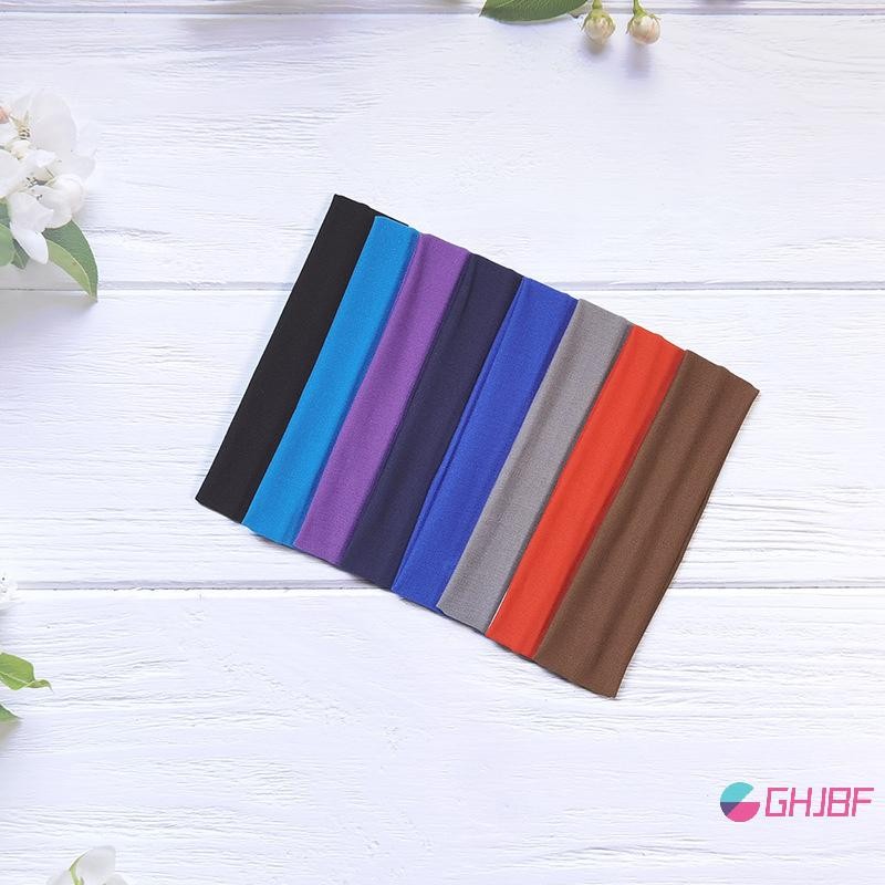 Ghjbf] กีฬาโยคะอินเทรนด์แฟชั่น Soft Elastic Cotton Sweatband โยคะยืดสเดิมไม่มีคอเต่า - รูปที่ 4