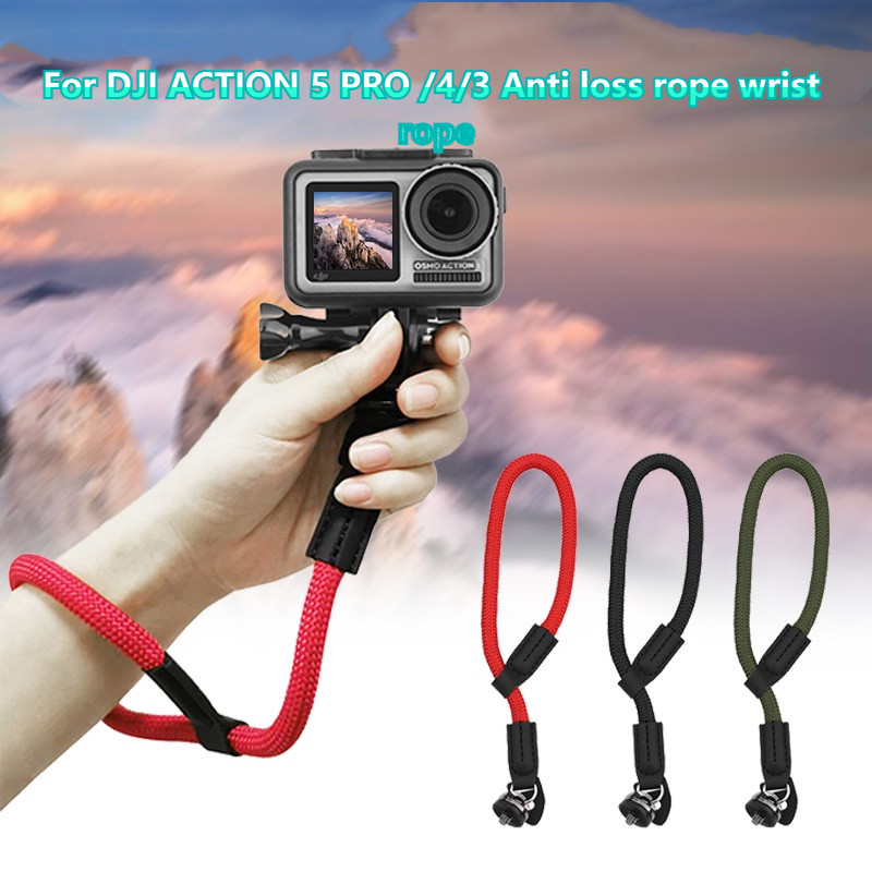 เหมาะสำหรับ DJI ACTION 5 PRO / 4/3 เชือกป้องกันการสูญเสียเชือก OM 6 สลิงสลิงโคลงอุปกรณ์เสริม