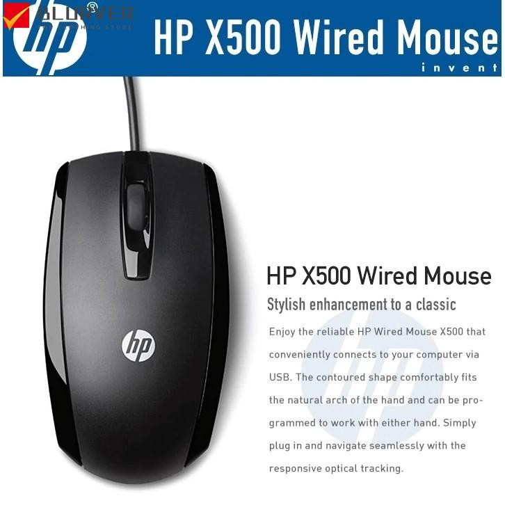 Black USB Wired Mouse Compatible with For HP For X500 Models Available Now