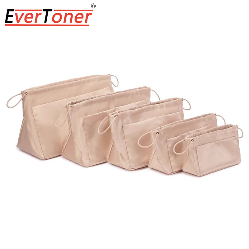 Evertoner ใหม่ใส่กระเป๋าเครื่องสําอาง Multi-Pocket กระเป๋าถือแบบพกพาแป้ง Organizer กระเป๋าเก็บ Zipped
