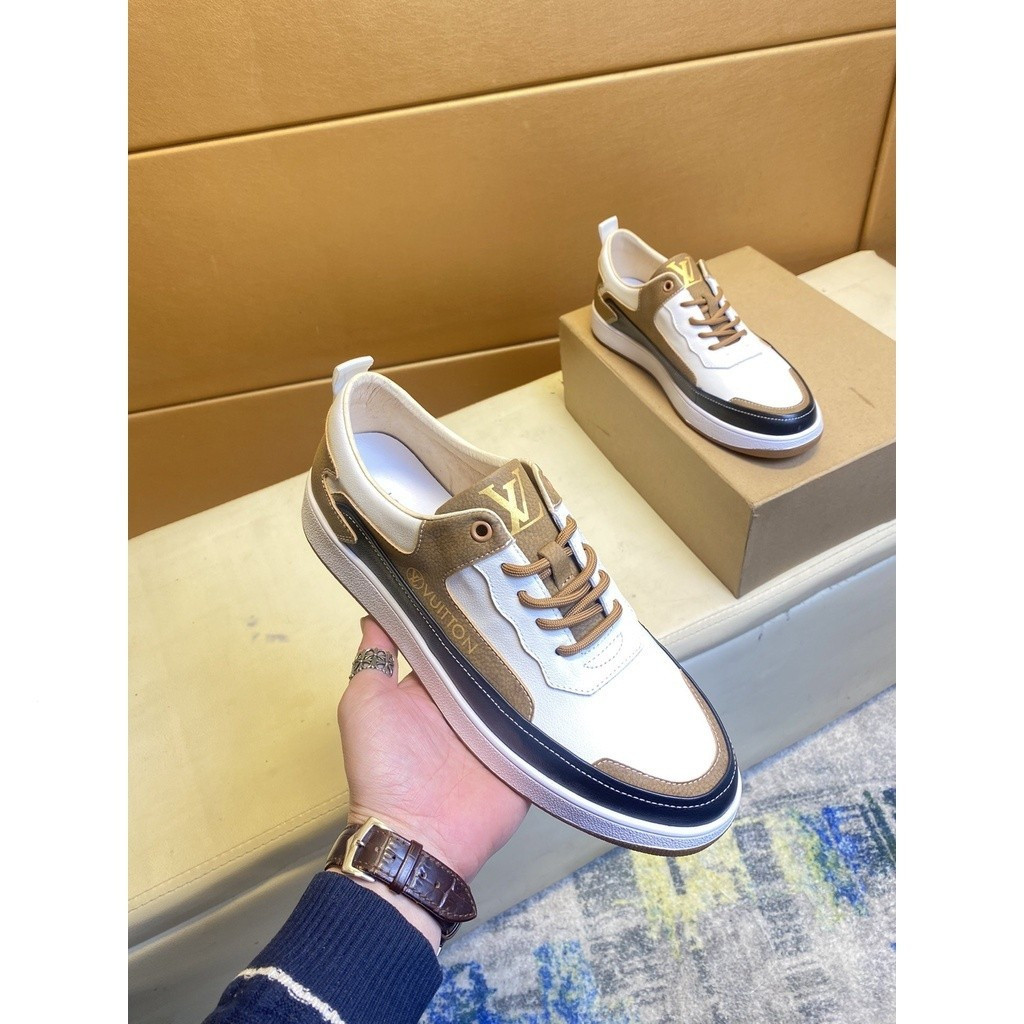 G5 Lv Man Leather White Under sneakers ขนาด EUR: 38-44 001136 gi77