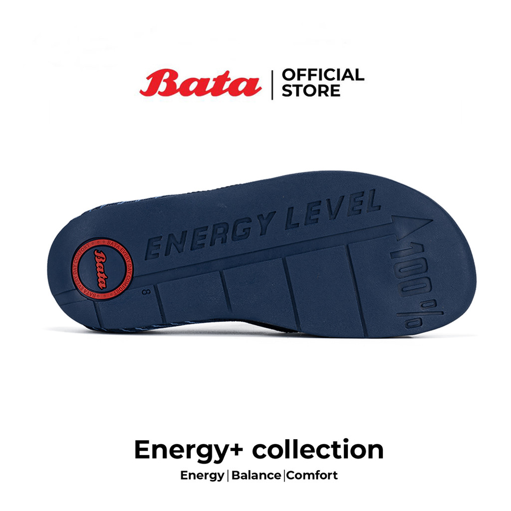 [New Arrival] Bata บาจา Energy+ รองเท้าแตะหูหนีบแฟชั่น สายผ้าไนลอน ยอดฮิต สวมใส่ง่าย สำหรับผู้หญิง สีกรมท่า รหัส 4719414