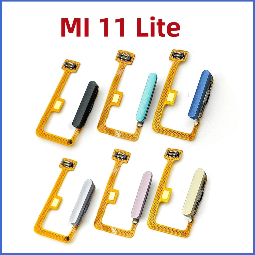 สําหรับ Mi 11 Mi11 Lite เซ็นเซอร์ลายนิ้วมือ Home Return Key เมนูปุ่ม Flex Ribbon