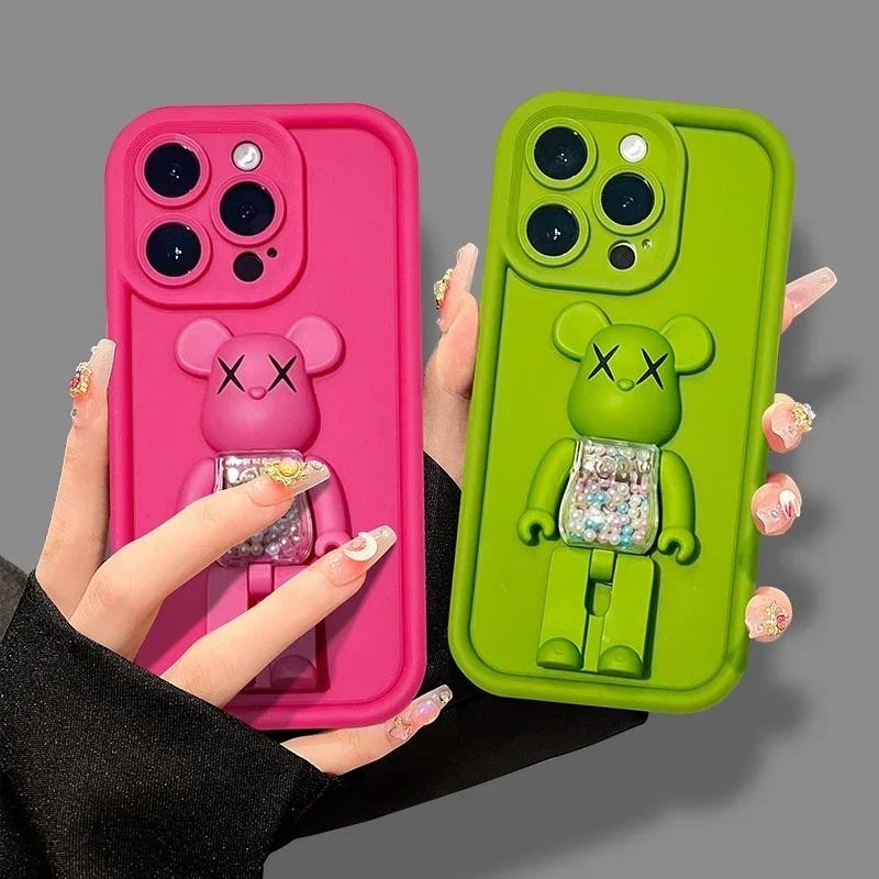 น่ารัก 3Dหมีวงเล็บTPUเคสโทรศัพท์สําหรับXiaomi 17T Pro Mi 17 Maxซิลิโคนป้องกันเลนส์กันกระแทกMatteฝาครอบโทรศัพท์สําหรับXiaomi 17 T Pro