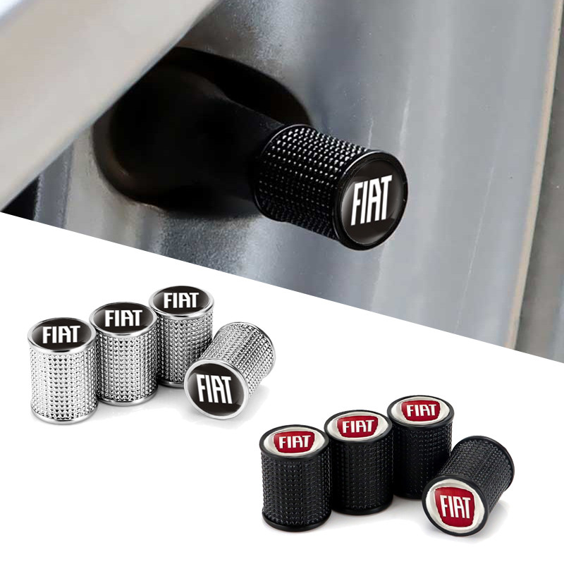 4pcs Anti-rust รถล้อ Tyre ยางวาล์ว Stem Caps สําหรับ Fiat 124 131 Aegea Doblo Panda Uno Palio Tipo