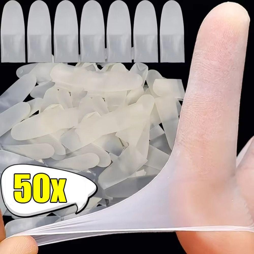 SWEE ถุงมือยาง 50 ชิ้น, ปลอกสวมนิ้วฝ้ากันลื่น, ปลอกป้องกันนิ้วบางพิเศษแบบใช้แล้วทิ้ง งานกลางแจ้ง ราคา ถูกที่สุด ดีลบีเคเค แกลเลอรีภาพที่ 6