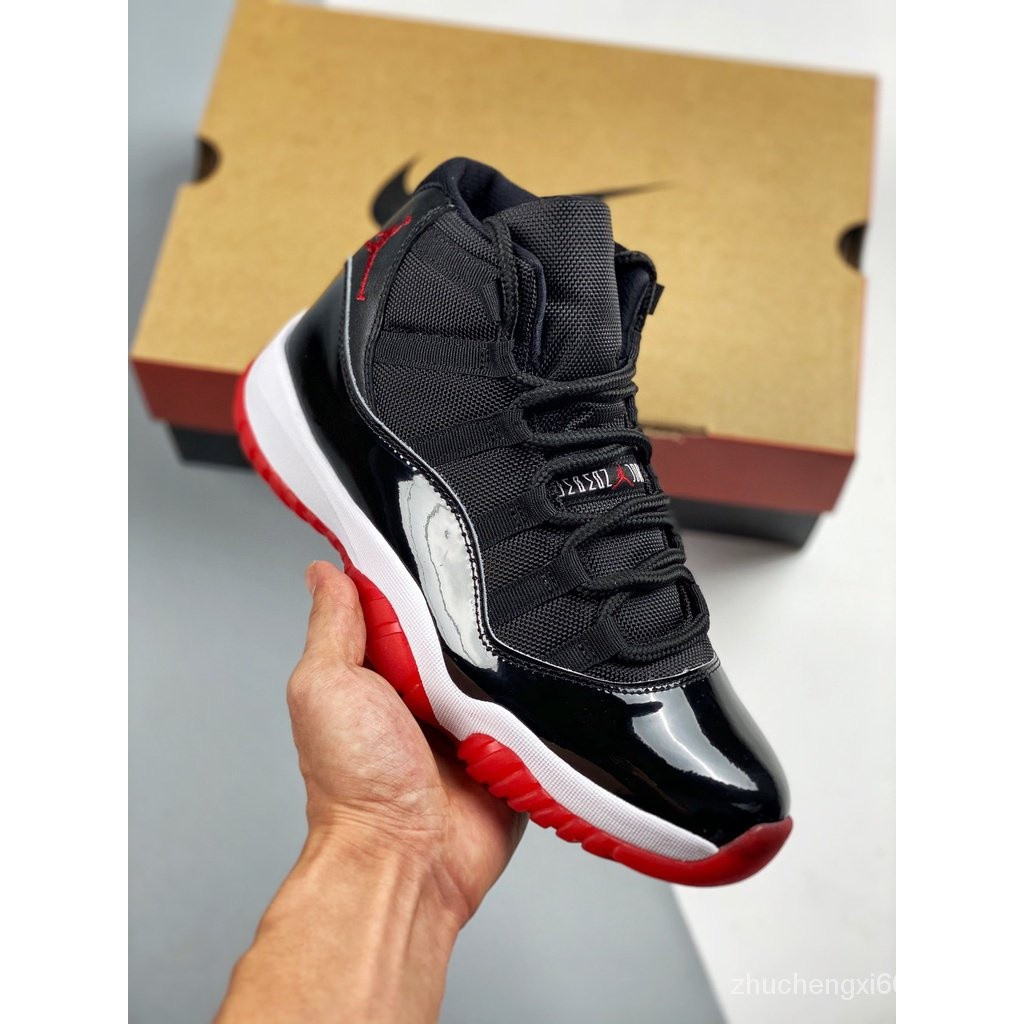 (2019) Air Jordan 11 Bred xgje รองเท้าบาสเก็ตบอล