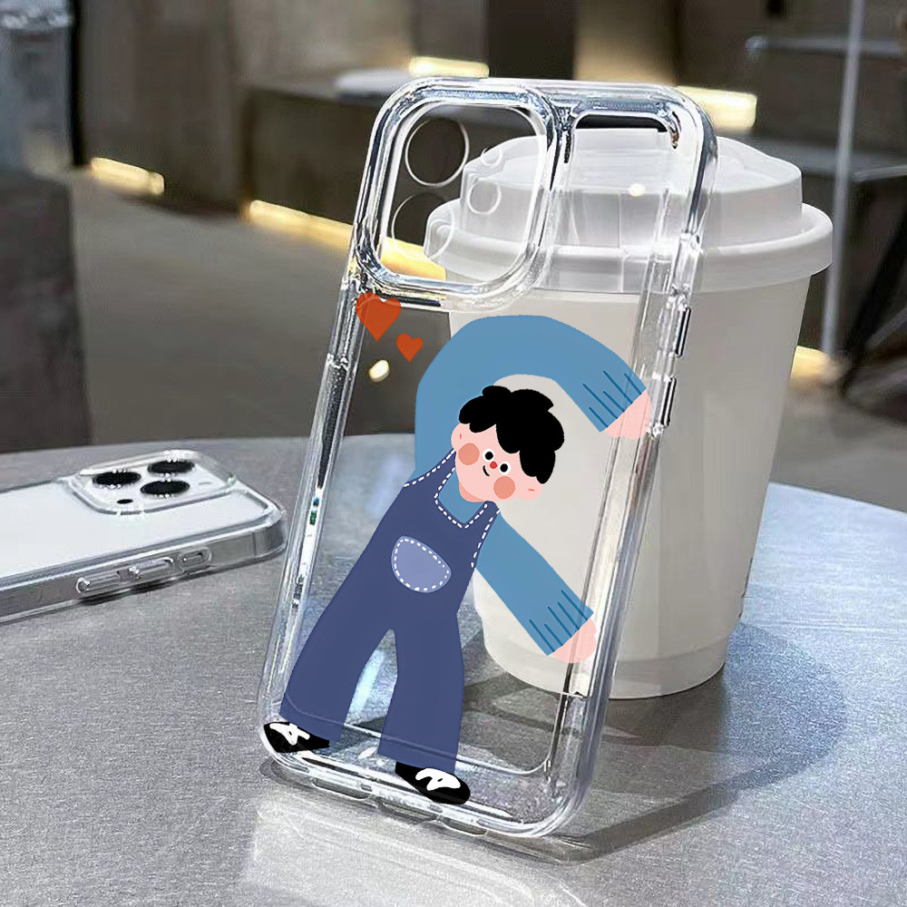 เคสโทรศัพท์ใส for iPhone 11 13 16 Pro Max iPhone 14 15 Pro Max 12 13 Pro Max 15 Plus 7 8 Plus 13 Pro 14 Pro TPU
