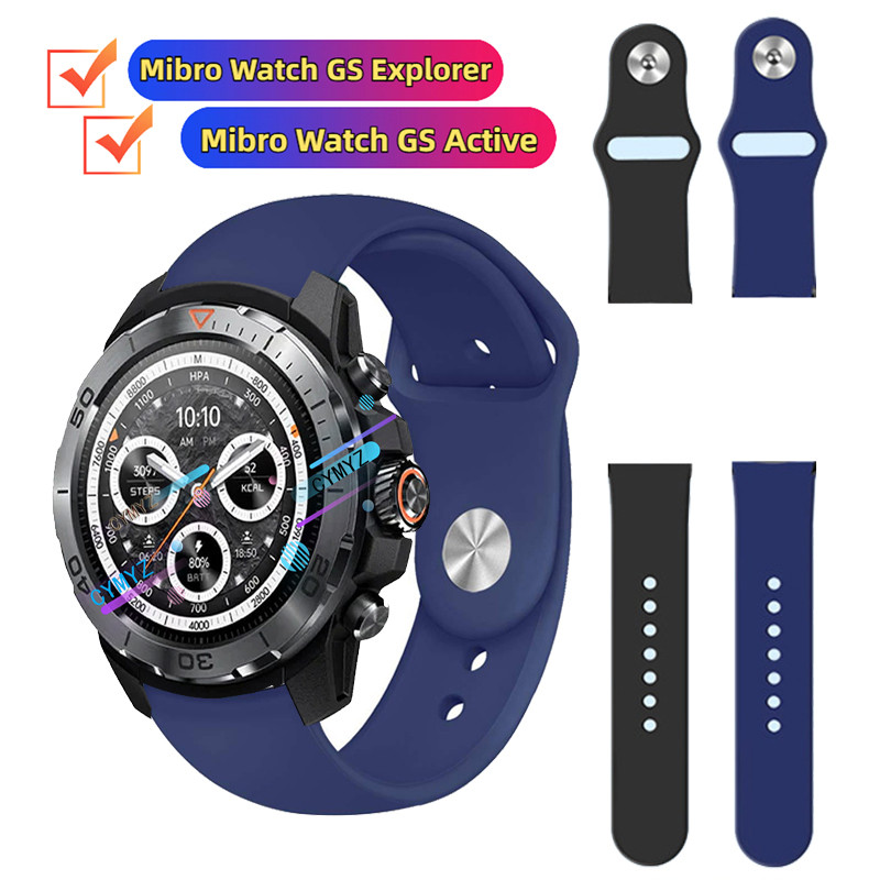 Mibro Watch GS Explorer strap สายซิลิโคน Mibro Watch GS สายที่ใช้งาน สายรัดข้อมือแบบสปอร์ต