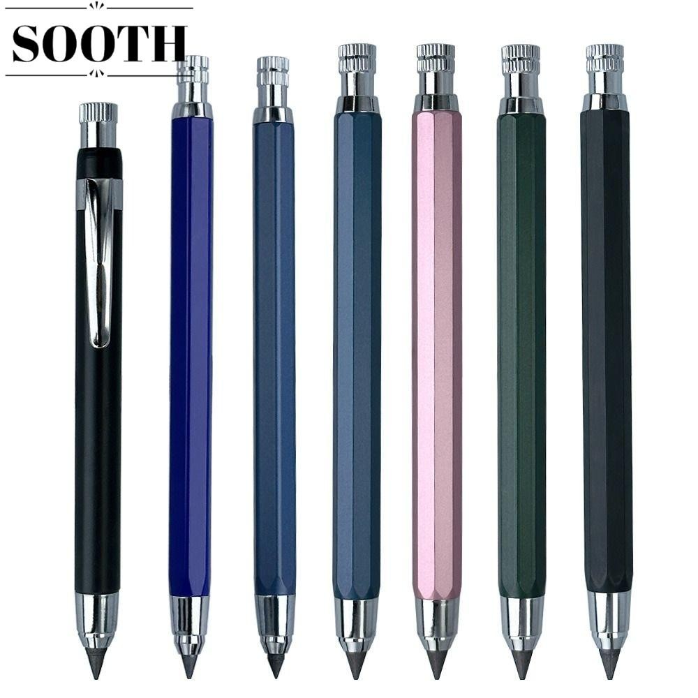 Sooth ดินสอกด, เครื่องมือเขียนการวาดภาพ 4.0 มม. ดินสออัตโนมัติ, การออกแบบการ์ตูนร่างโลหะคุณภาพสูง 2B