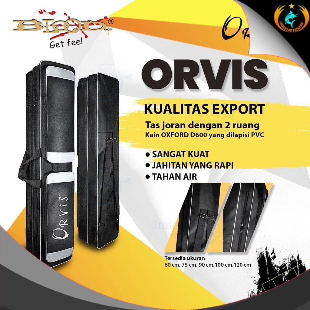 Blood ORVIS Black Fishing Bag - Indostar Fishing Rod Backpack