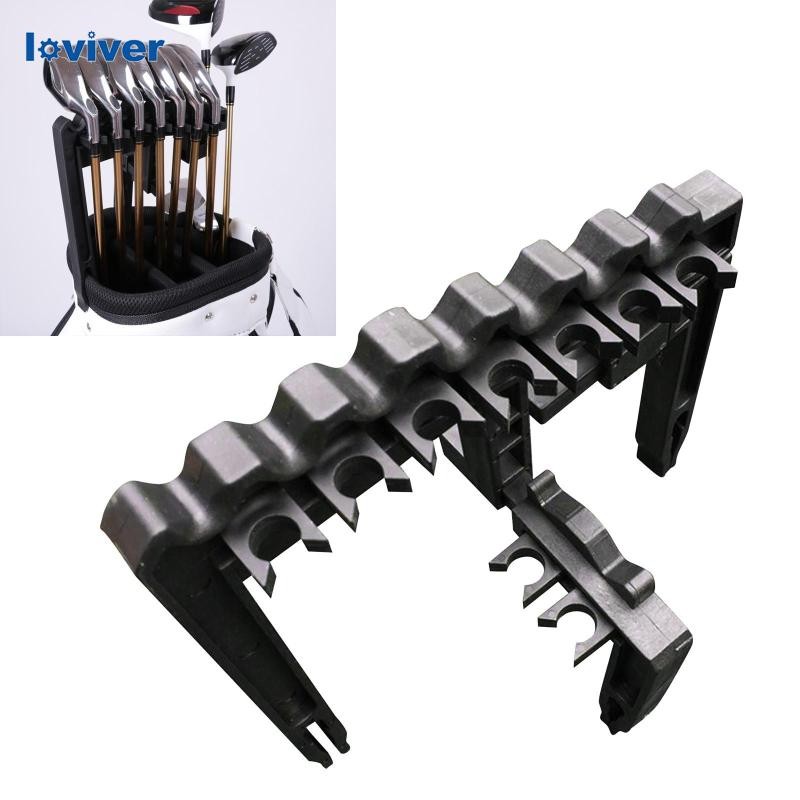 [Loviver] Golf Organizer Standing Rack_clip on putter accessories_สำหรับ 9 iron club และถุงกอล์ฟกลางแจ้ง