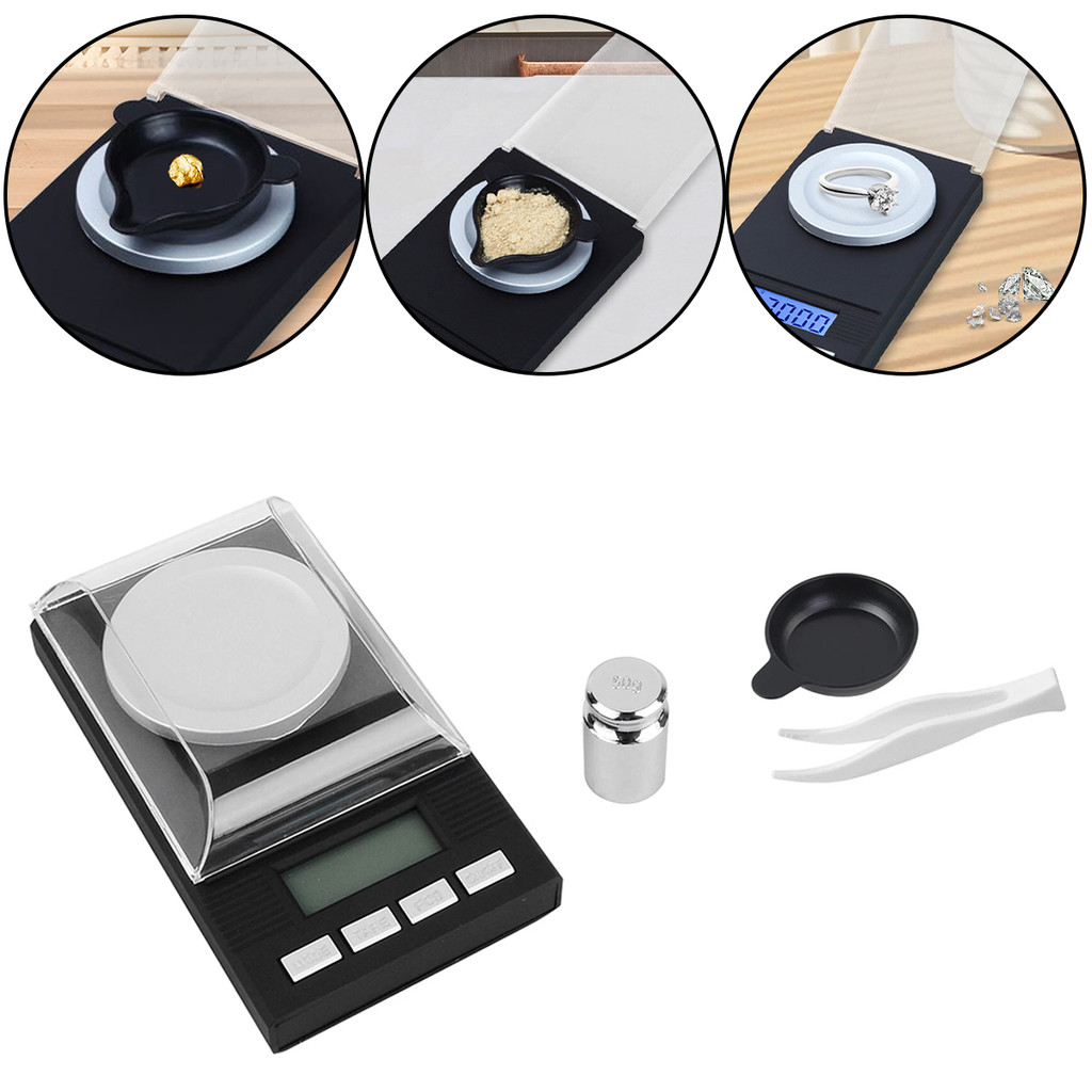 BrighthorPocket Scale 0.001g Precision Digital Electronic Gold Jewelryกะรัต Diamond Balance Mini Mg Scalesแบบพกพาชั่งน้ําหนัก