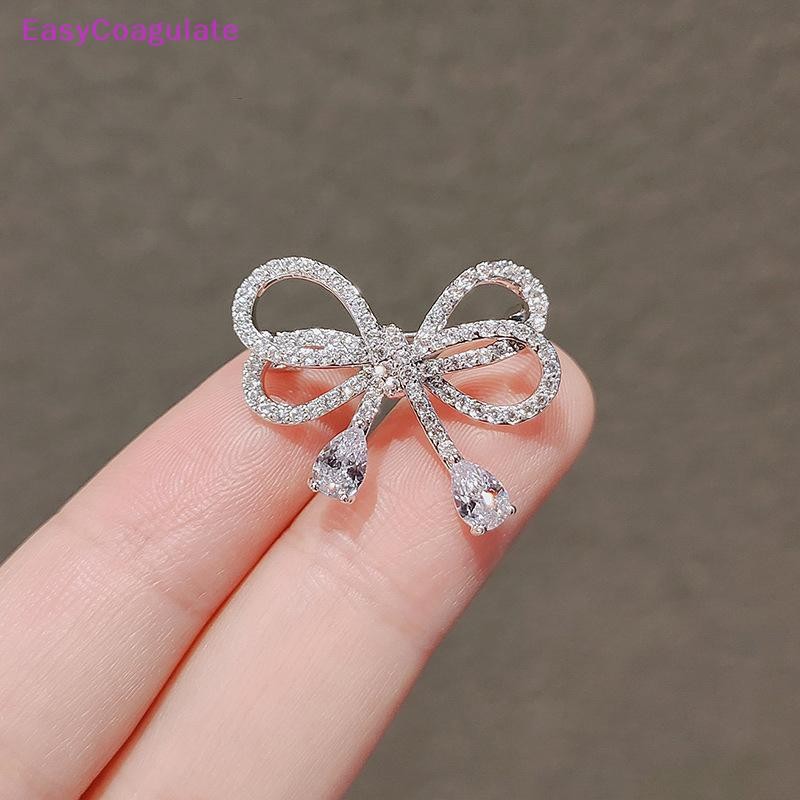 Elegant Bowknot Rhinestone Belt Headpin for Women, Bow Buckle Pin, Cardigan Clip Accessories