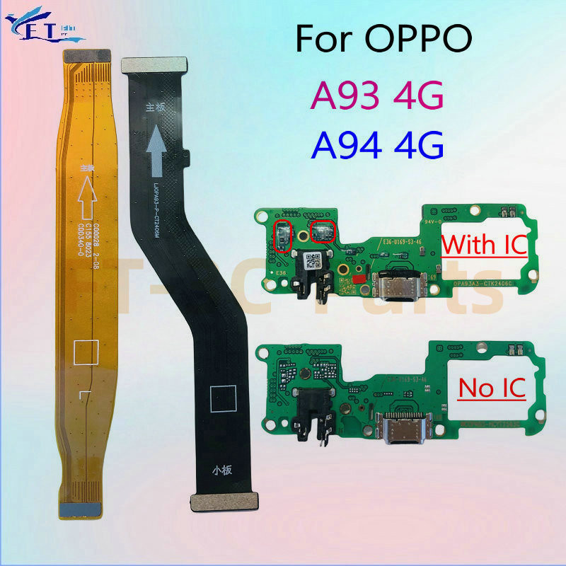 สําหรับ OPPO A93 4G A94 4G USB Dock ชาร์จพอร์ต Charger Board หลักเมนบอร์ด Connector Flex Cable อะไหล่