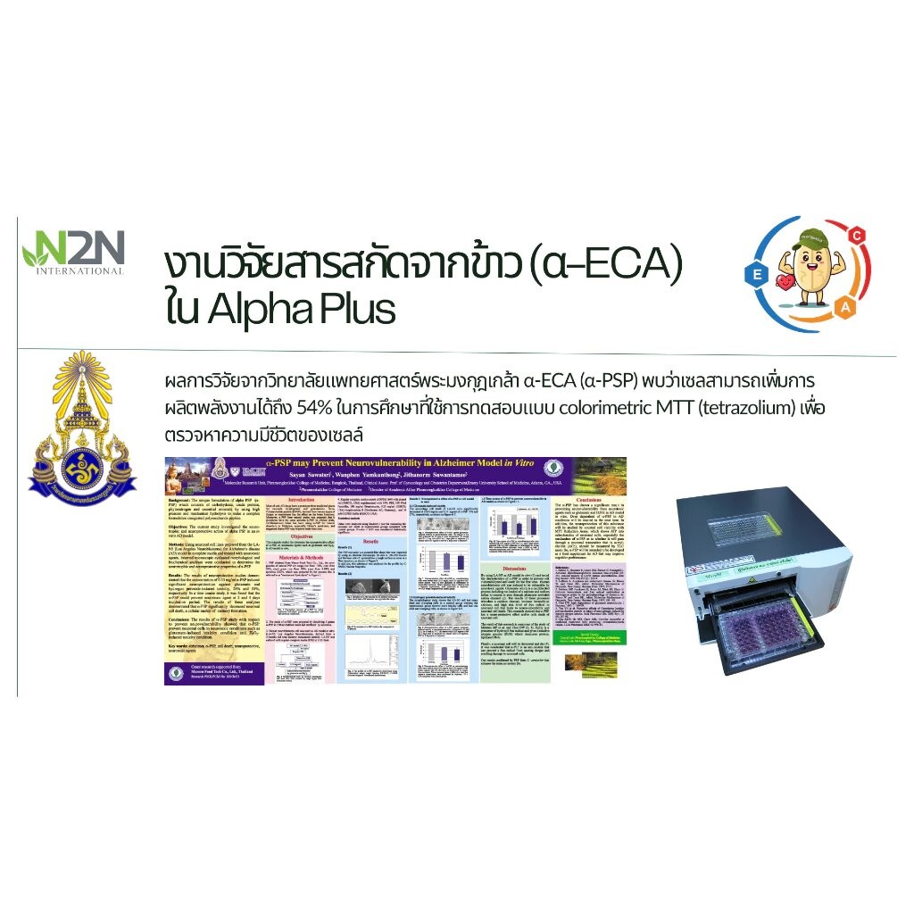 Alpha Plus เครื่องดื่มธัญพืชชนิดผง ฟื้นฟูสุขภาพ เสริมภูมิ ต้านอนุมูลอิสระ ขนาด 150g / 300g - รูปที่ 3