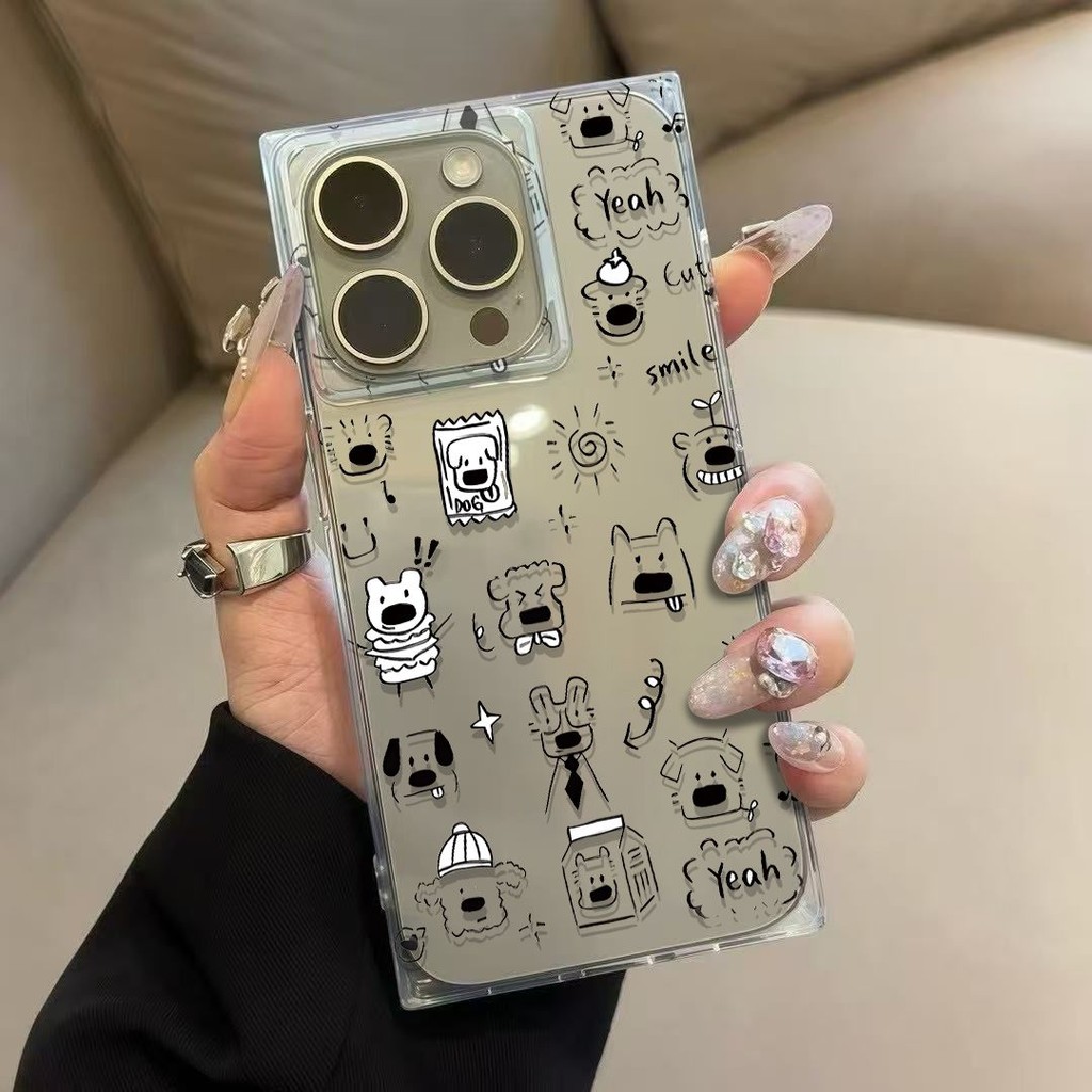 [เคส Cube] Dog Avatar Ice Crystal Cube เหมาะสําหรับ Apple 16ProMax/15/14 เคสโทรศัพท์ iPhone13/12 หรูหรา ราคา ถูกที่สุด ดีลบีเคเค แกลเลอรีภาพที่ 8