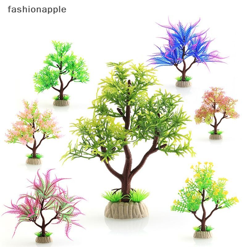 [fashionapple] จําลองถังปลาตกแต่งภูมิทัศน์ DIY ประดิษฐ์ Aquarium Decor พืชพืชน้ําหญ้าอุปกรณ์ตกแต่งสต็อกใหม่