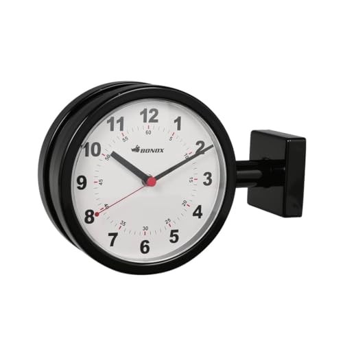 Dulton Double Face Clock Black