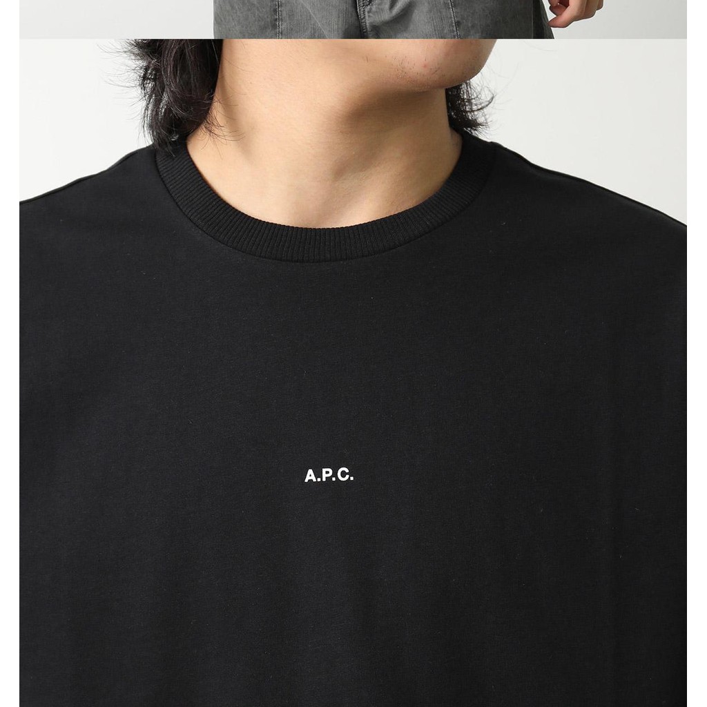 Cotton 100% Ready Stock Japan Direct Mail APC APC APC เสื้อยืด COHBW H26386 แขนสั้นผู้ชายผ้าฝ้ายตัดเ