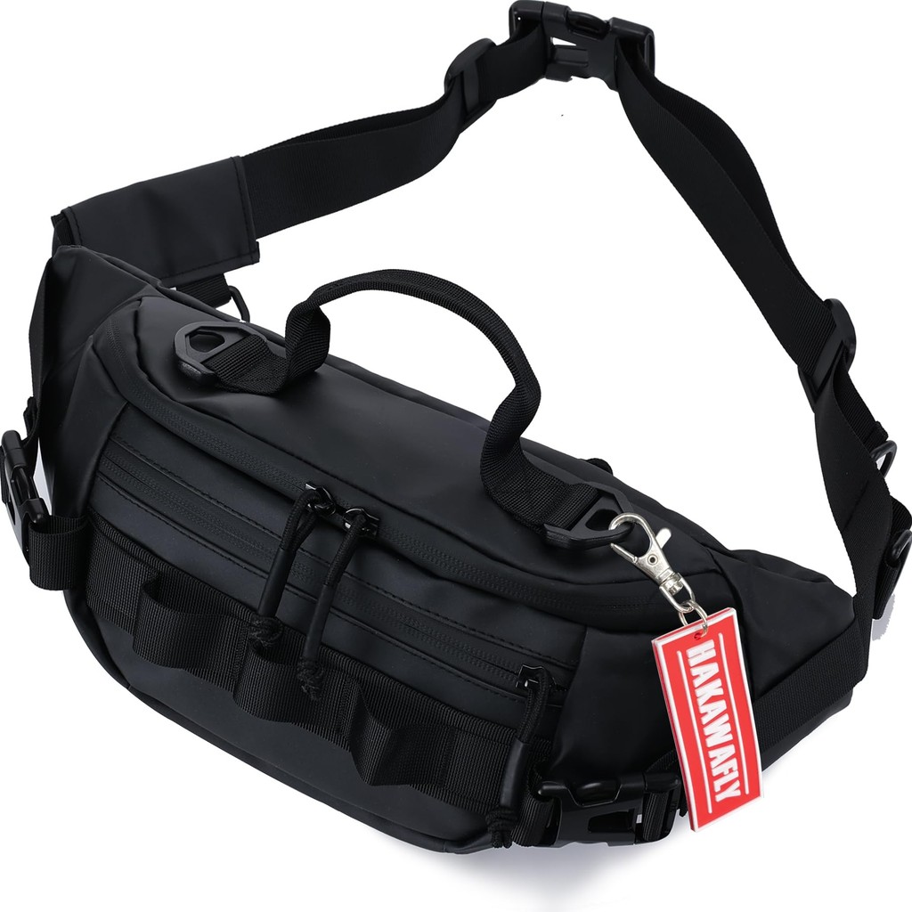 HAKAWAFLY Fishing Waist Bag Waterproof Multi-Function Hip Pack Outdoor