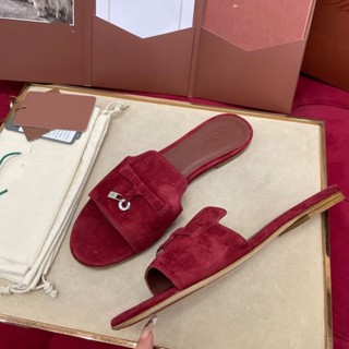 รองเท้าแตะฤดูร้อนหรูหรา สำหรับผู้หญิง สไตล์ยุโรป-อเมริกา หนั…