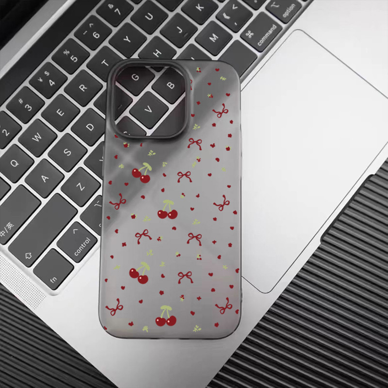 เคส ไอโฟน For iPhone 13 14 15 สากล เคสโทรศัพท์มือถืออะคริลิคใสโบว์สีแดงเชอร์รี่11 12 ProMax 7 8Plus X XSMax XR ราคา ถูกที่สุด ดีลบีเคเค แกลเลอรีภาพที่ 8