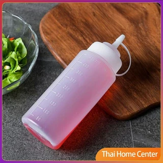 ขวดบีบซอส ใส่มายองเนส มีฝาปิด ขวดปรุงรสพลาสติก มีหมายขนาดให้เลือก sauce bottle