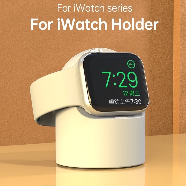 สําหรับ Apple Watch iWatch Series2/3/4/5/6/7/SE ฐานชาร์จนาฬิกาข้อมือซิลิโคน แบบเต็มรูปแบบของขาตั้งซิลิโคนขาตั้งจอแสดงผล
