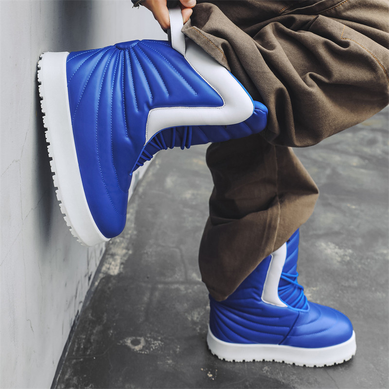 รองเท้าผู้ชายใหม่รองเท้าสบายๆกลางแจ้ง Niche High-Top แฟชั่นรองเท้าผ้าใบกีฬา Street Plaster รองเท้า