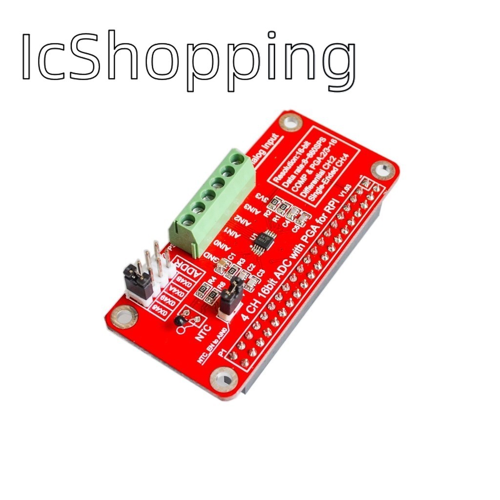 3.3v ADS1115 โมดูล ADC สําหรับ Raspberry Pi 3/2 / B + / I2C RPI ADS1115 ADC Analog to Digital Conver