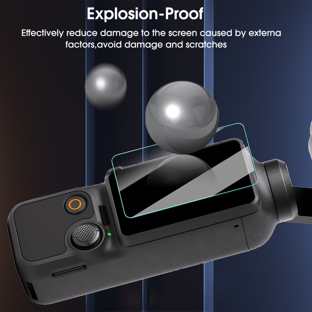 10-in-1 ฟิล์มกระจกนิรภัย - สําหรับ DJI Osmo Pocket 3 LCD - ความแข็ง 9H ป้องกันรอยขีดข่วน กันกระแทก - ชุดฝาครอบป้องกันสําหรับ DJI - ฟิล์มกันรอยหน้าจอและฟิล์มเลนส์กล้อง