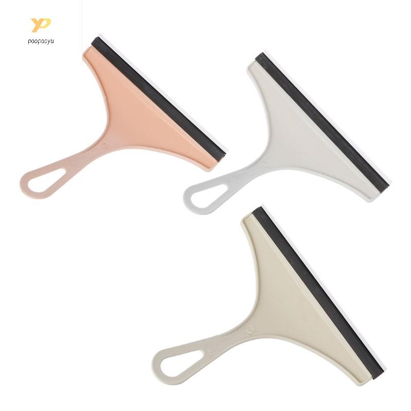 Pmy ที่ปัดน้ําฝนกระจกหน้าต่างสบู่ทําความสะอาดไม้กวาดหุ้มยาง Scraper กระจกห้องน้ํารถใบมีดแปรง