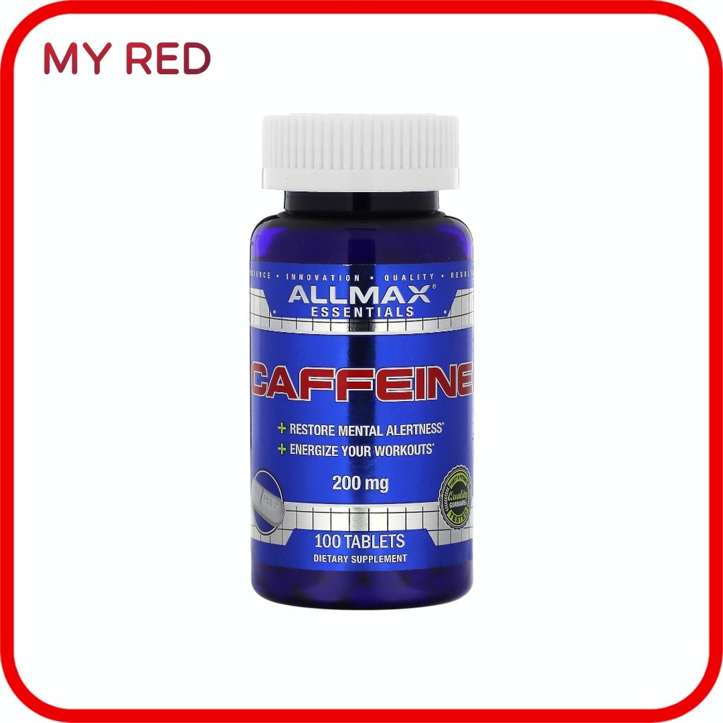 ALLMAX Essentials  Caffeine, 200 mg 100 Tablets