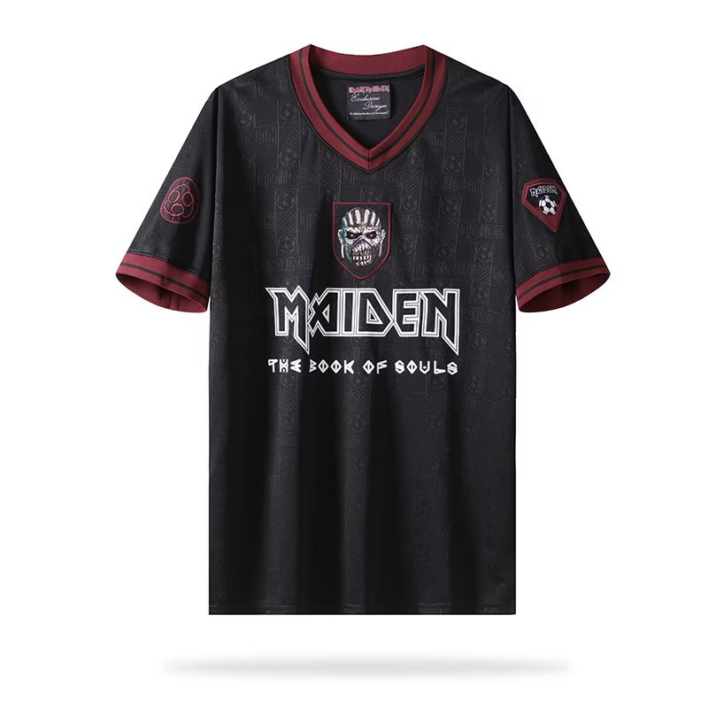 Home Retro เสื้อฟุตบอล 2016 West Ham Iron Maiden คุณภาพชั้นนําแบบกําหนดเองรุ่นร่วมแบรนด์ KOQ4