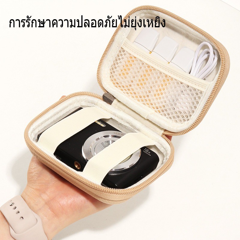 พร้อมแล้ว เคสกล้องดิจิตอลสําหรับ Panasonic Sony Canon Fuji SD และแพ็คสายเคเบิลกระเป๋าใส่กล้องวิดีโอดิจิตอล