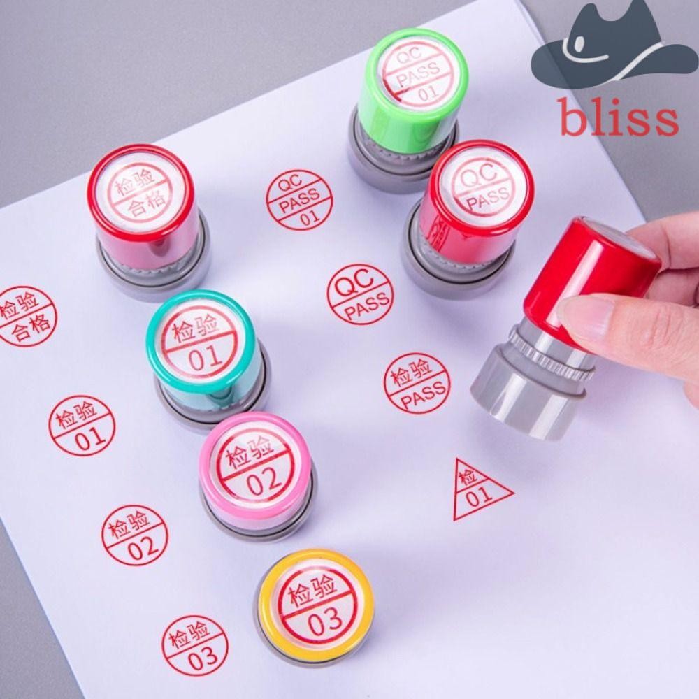 Bliss QA QC Inspect Stamp, Self-Inking แกะสลักคุณภาพ PASS Stamp, Pocket Time- saving FQC IPQC คุณภาพการตรวจสอบแสตมป์ Trading